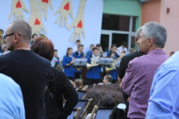 Zdjęcie, publiczność w trakcie koncertu orkiestry dętej