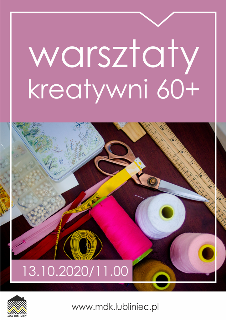 Grafika promująca warsztaty dla seniorów