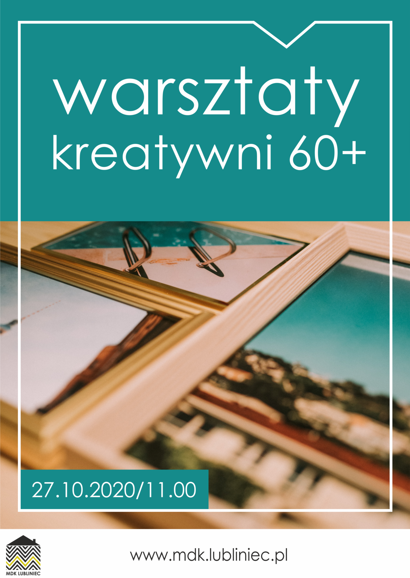 Grafika promująca warsztaty dla seniorów