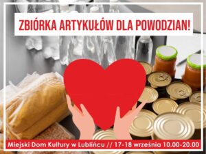 Zbiórka artykułów dla powodzian
